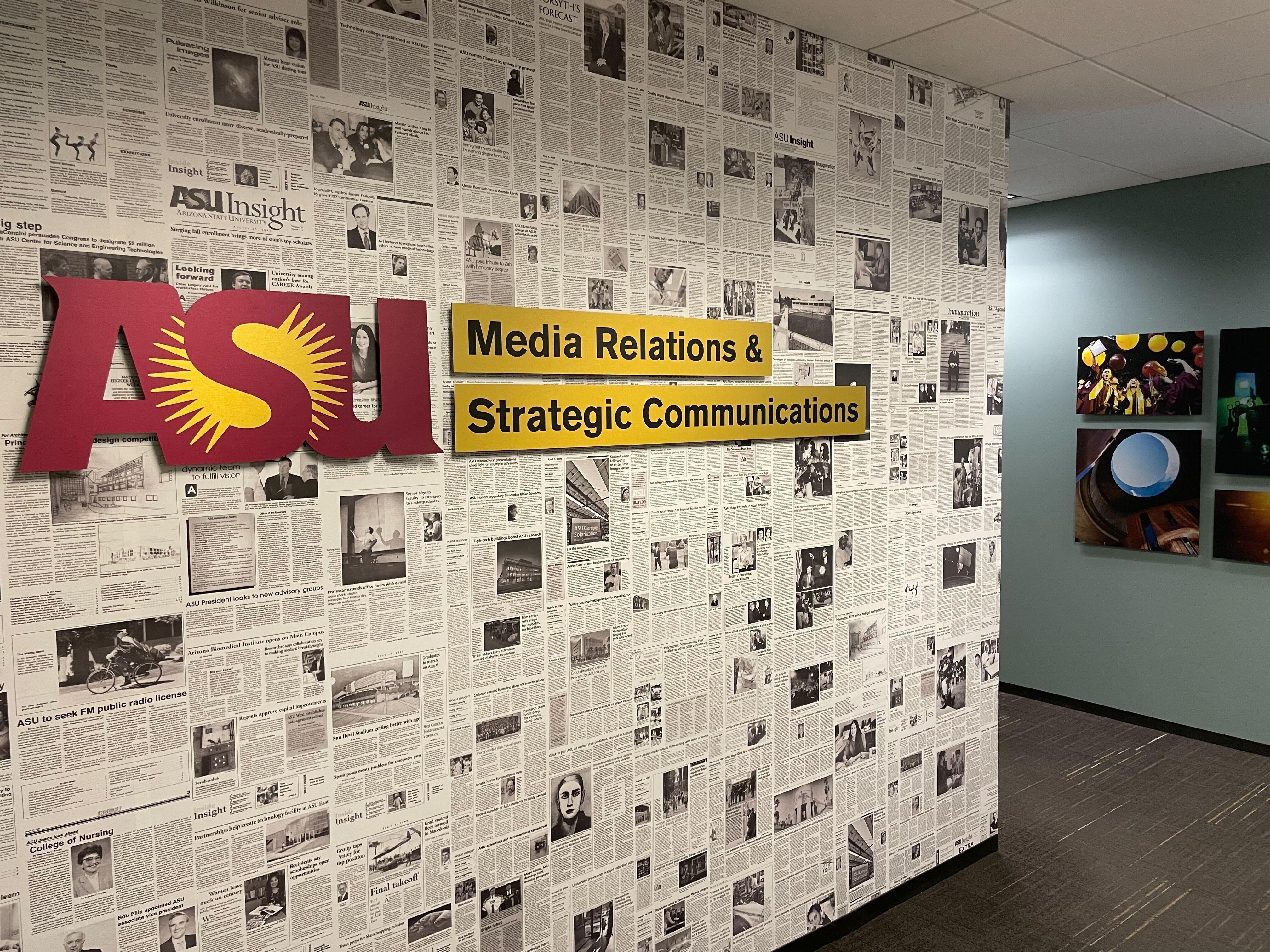 Media Relations and Strategic Communications sign